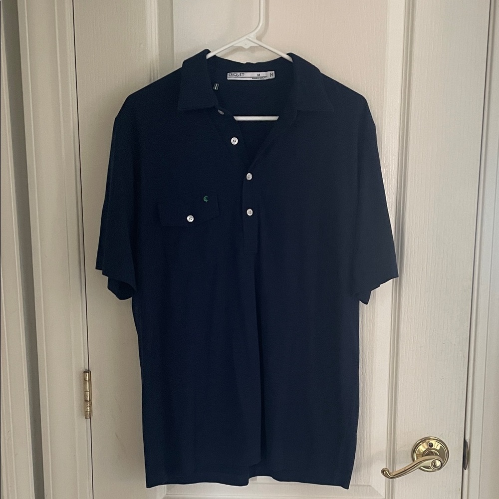 Criquet Dark Blue Polo Shirt